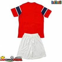 Camisa de Futebol Noruega Equipamento Principal Infantil Mundo 2026 Manga Curta (+ Calças curtas)